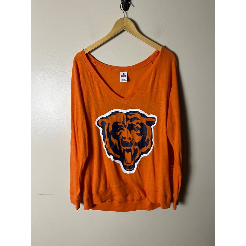 Victoria's Secret Pink NFL Chicago Bears Women's M Orange Shirt